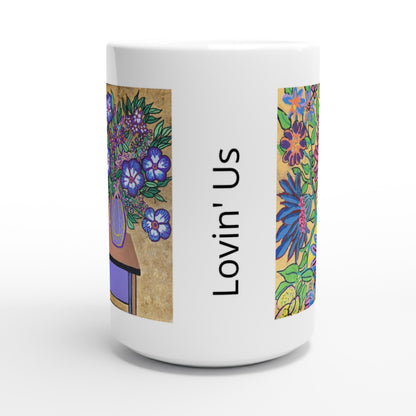 White 15oz Ceramic Mug - Lovin' Us | Kid-Epics Expressions