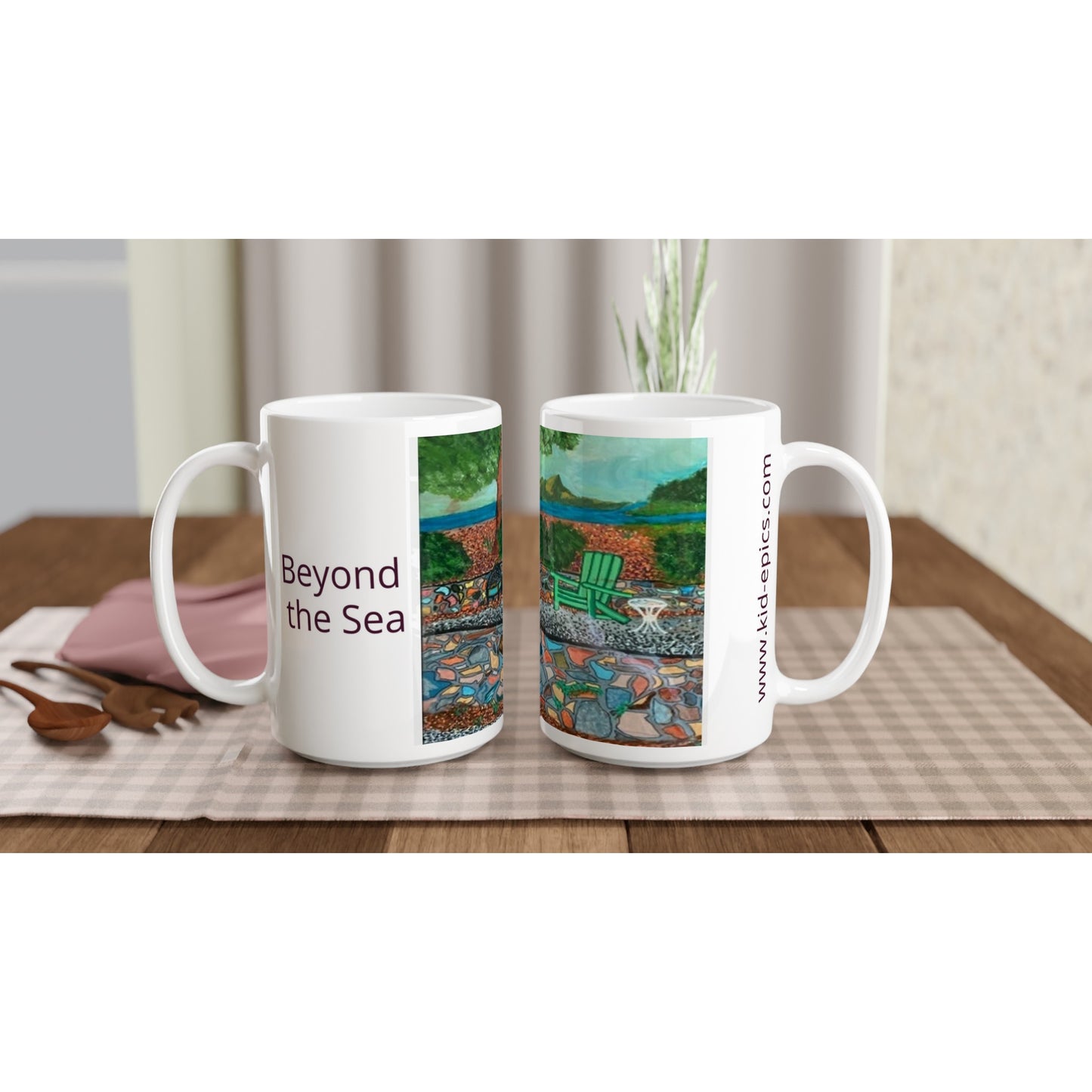 White 15oz Ceramic Mug - Bud's Beloved | Kid-Epics Expressions