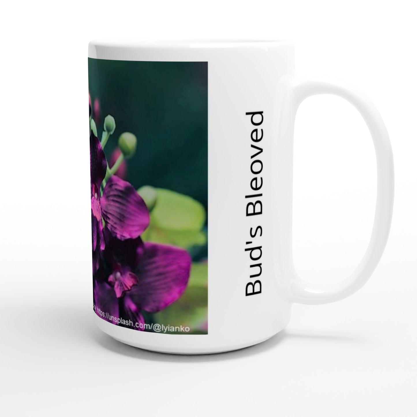 White 15oz Ceramic Mug - Bud's Beloved | Kid-Epics Expressions