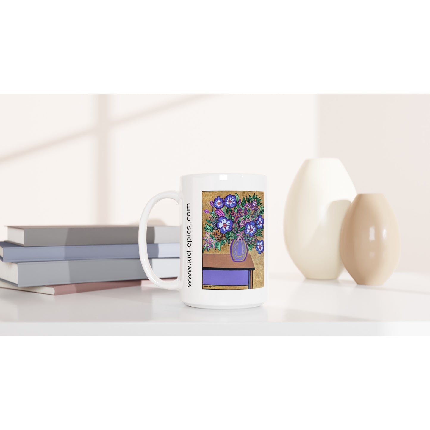 White 15oz Ceramic Mug - Lovin' Us | Kid-Epics Expressions