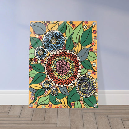 Acrylic Print - Stained Glass Flower | Kid-Epics Expressions