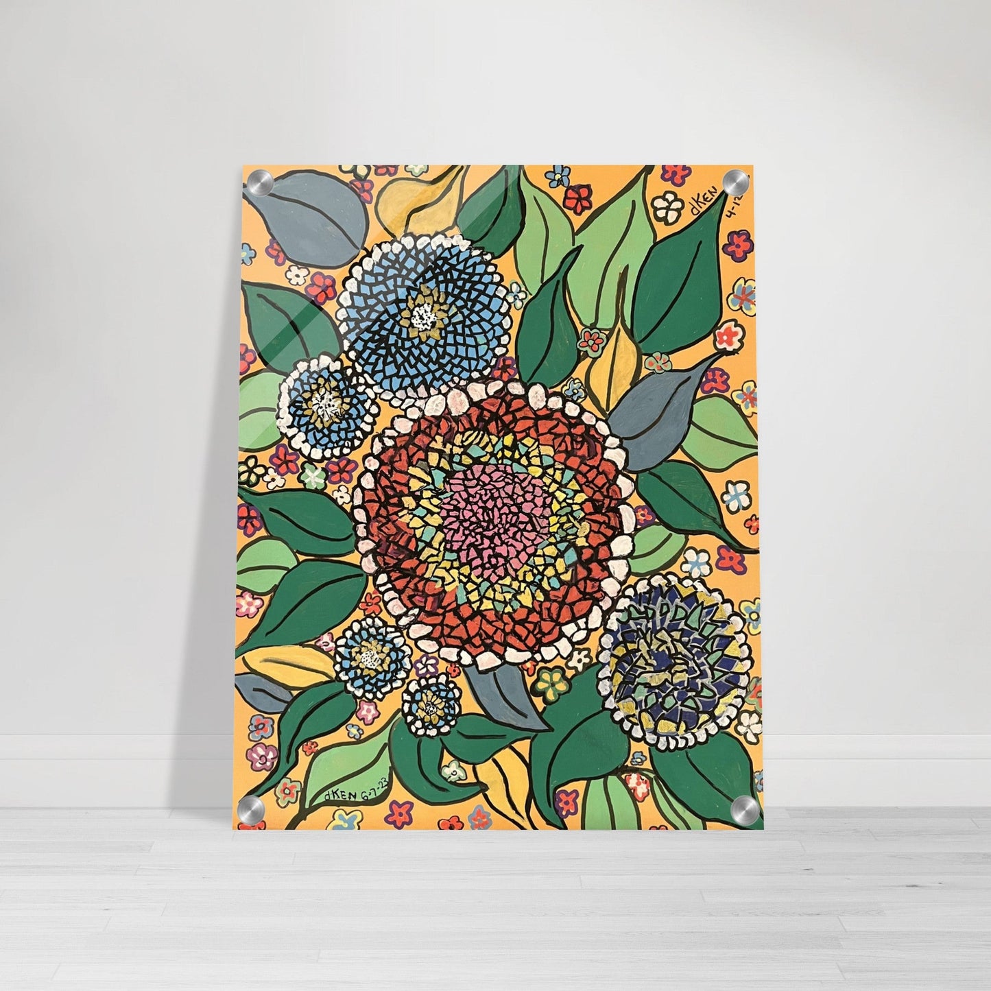 Acrylic Print - Stained Glass Flower | Kid-Epics Expressions