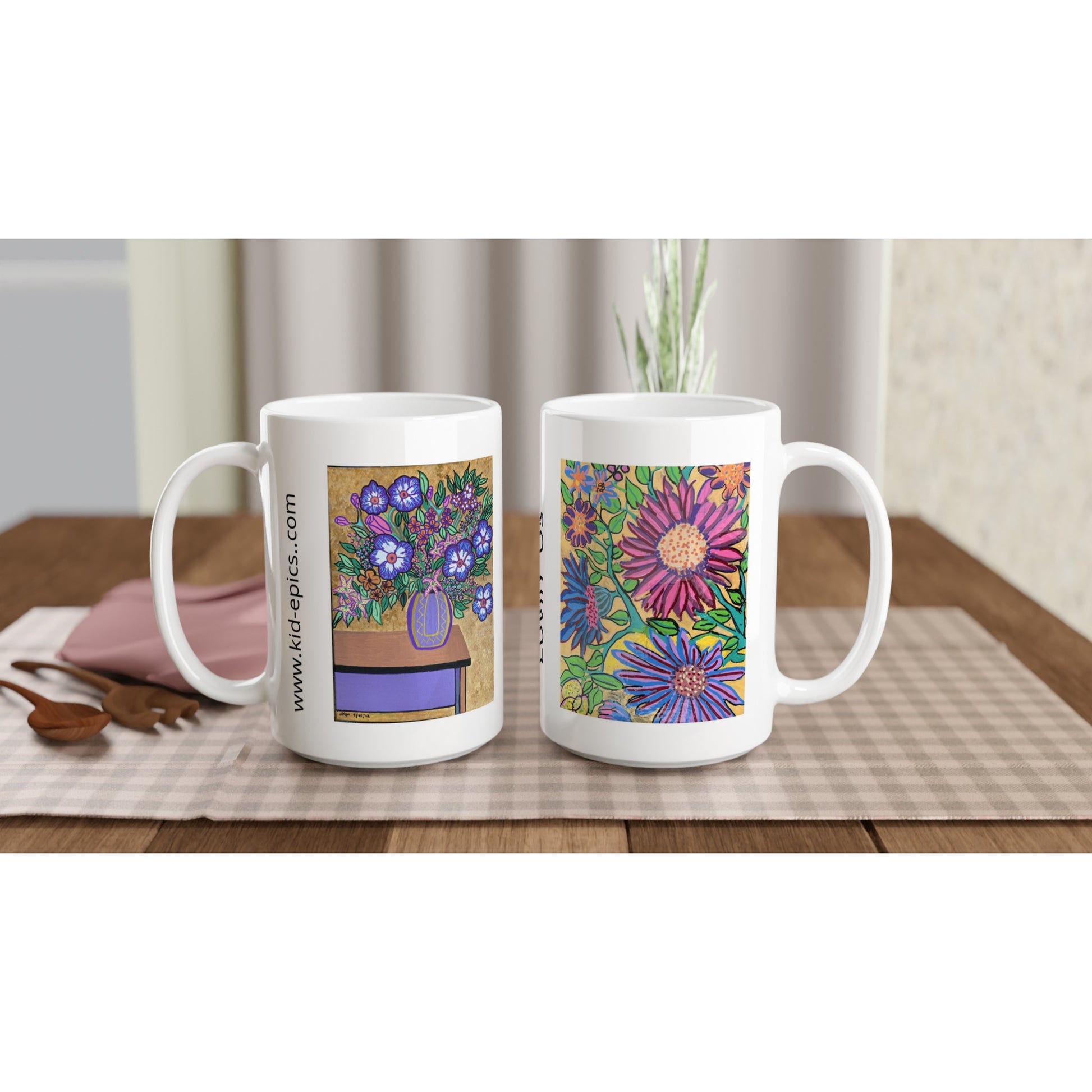 White 15oz Ceramic Mug - Lovin' Us | Kid-Epics Expressions