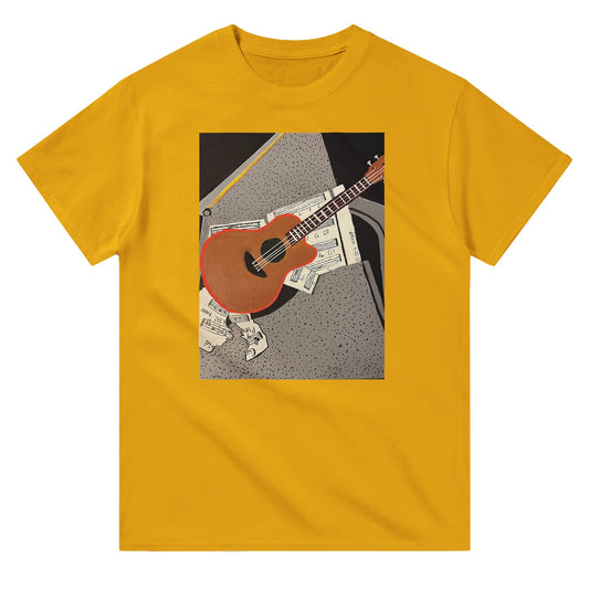 Heavyweight Unisex Crewneck T-shirt - Midnight Uke | Kid-Epics Expressions