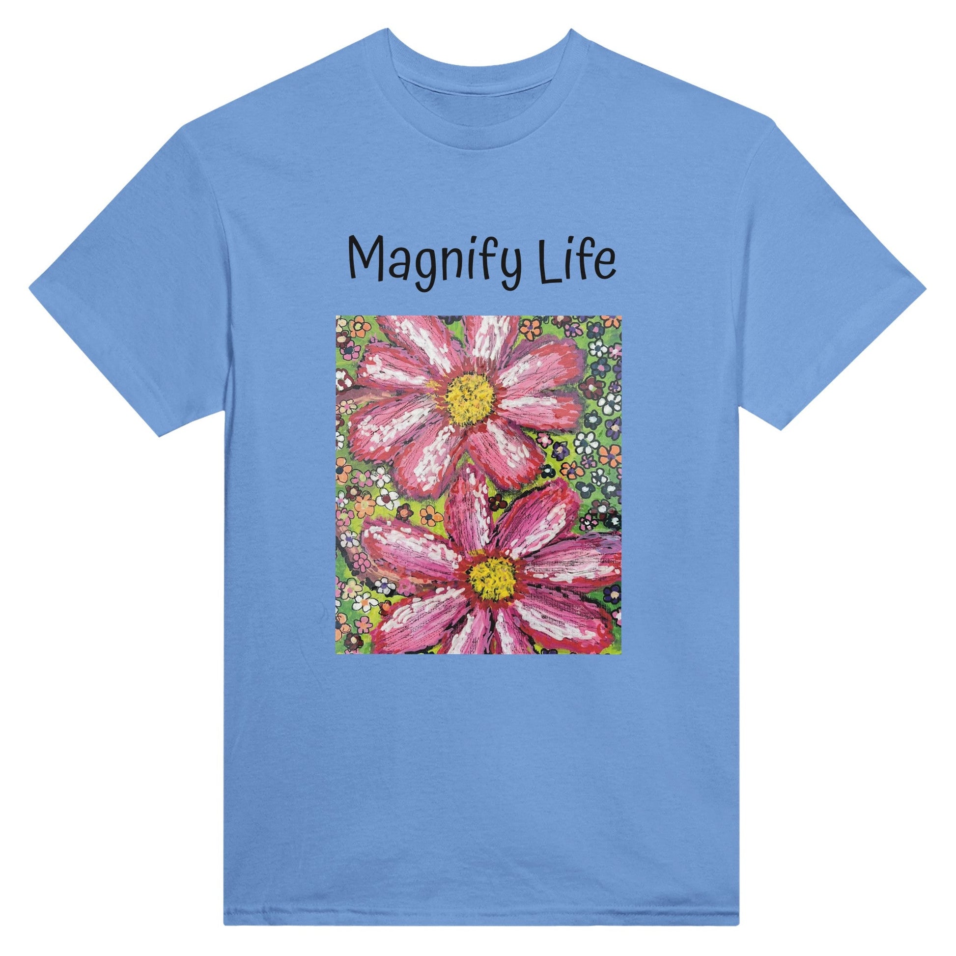 Heavyweight Unisex Crewneck T-shirt - Magnify Life  POD | Kid-Epics Expressions