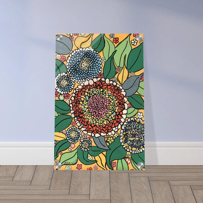 Acrylic Print - Stained Glass Flower | Kid-Epics Expressions