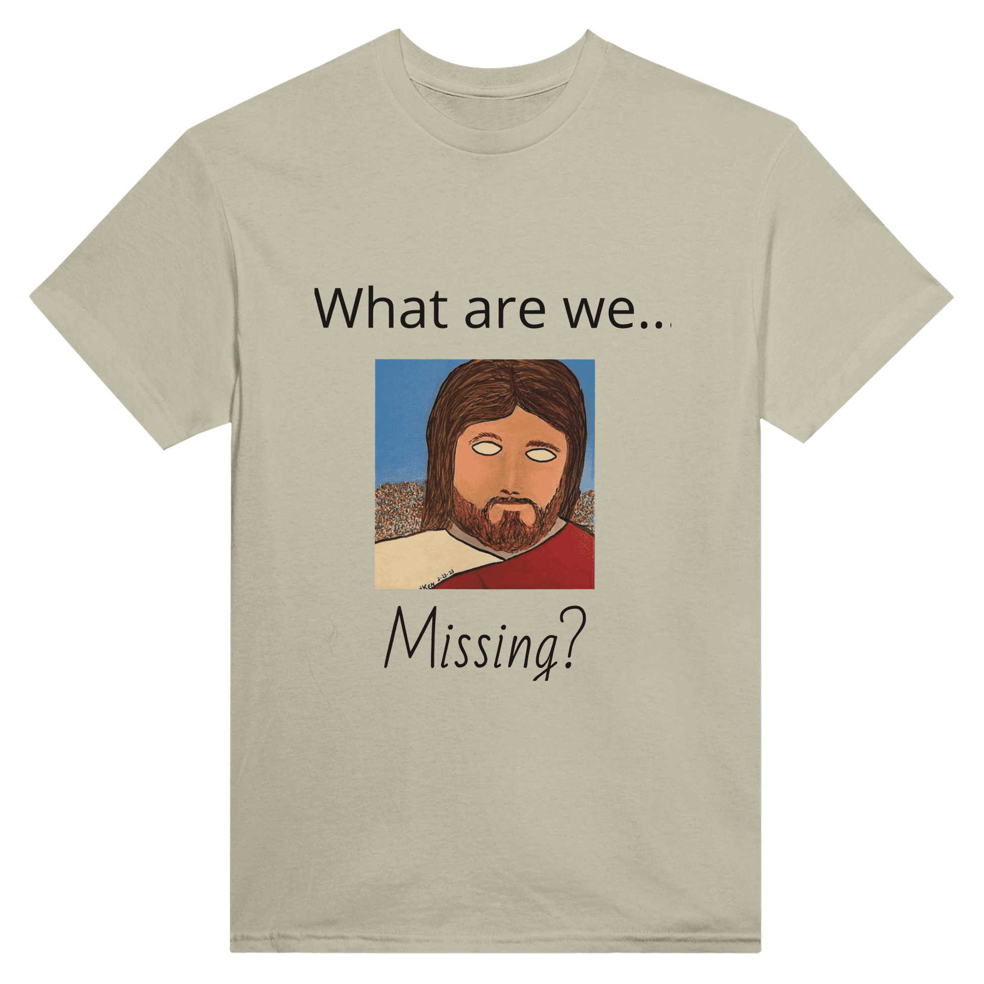 Heavyweight Unisex Crewneck T-shirt - What are we missing? POD | Kid-Epics Expressions