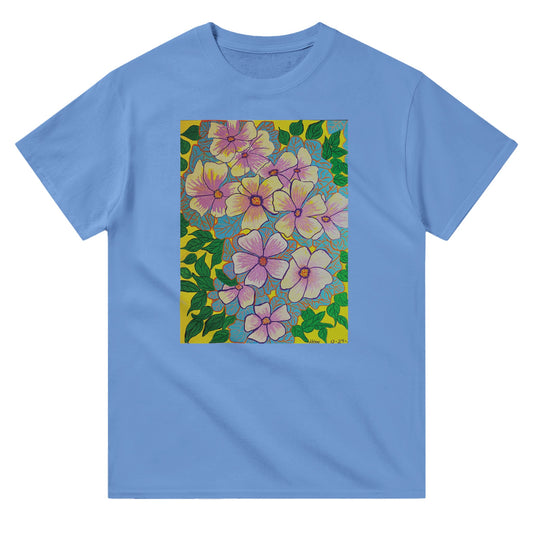 Heavyweight Unisex Crewneck T-shirt - Flower Riot | Kid-Epics Expressions